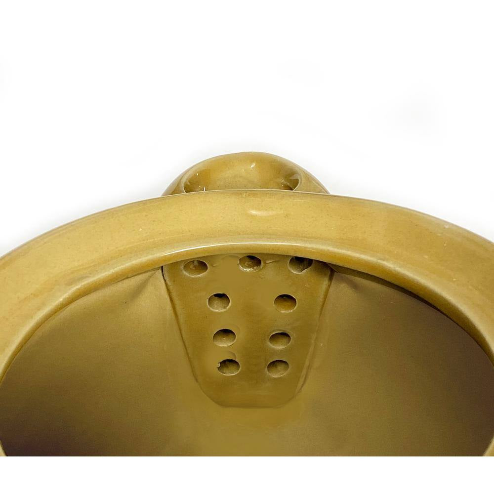 14.3-Cup Brown Ceramic Electric Kettle with Herb Cooking and Keep Warm Setting