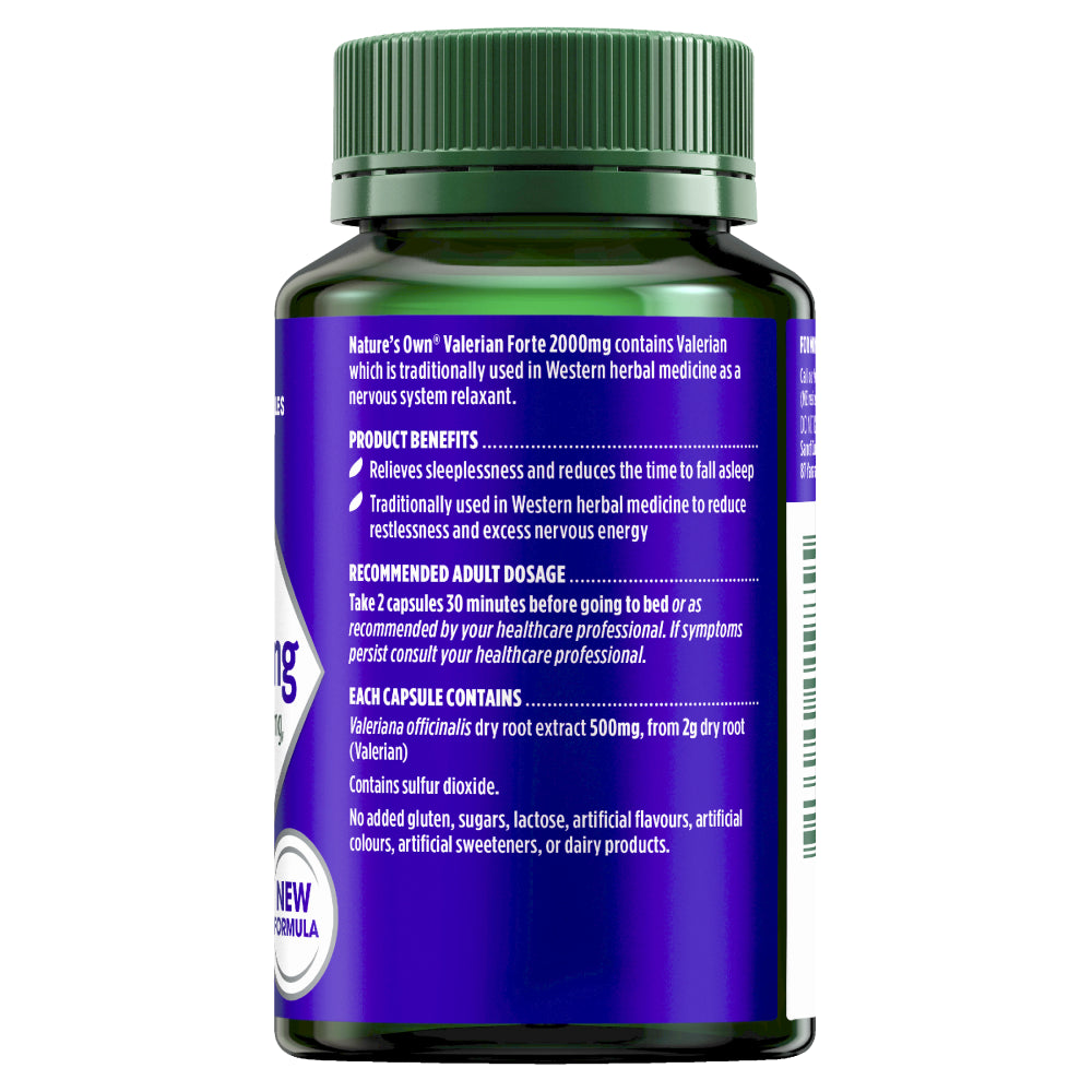 Nature'S Own Valerian Forte 2000Mg 60 Capsules
